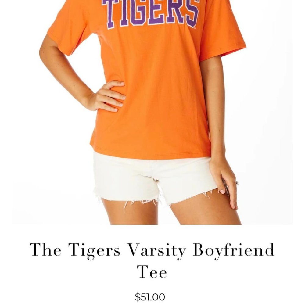 The Tigers Varsity Boyfriend Tee - Picture 2 of 2